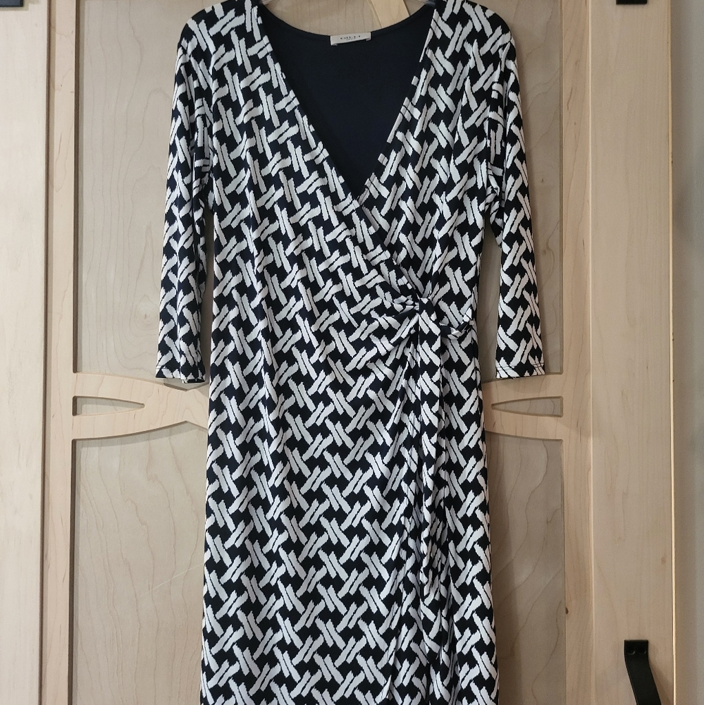 Faux wrap dress
